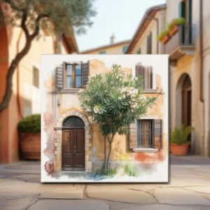 Italian Wall Art Set – 5 Premium Watercolour Italian Street & Balcony Prints