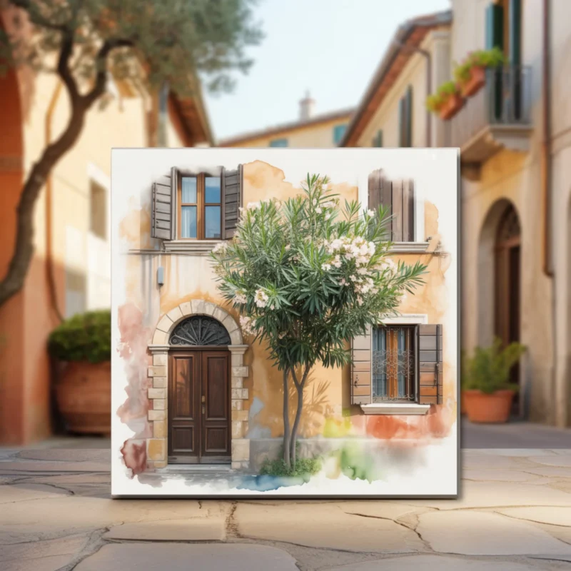Italian Wall Art Set – 5 Premium Watercolour Italian Street & Balcony Prints