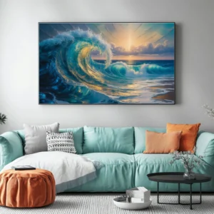 Luxury Seascape Wall Art, 3:4 picture size digital download