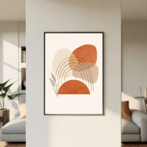Boho Abstract Sun - Neutral Wall Art - Digital Download