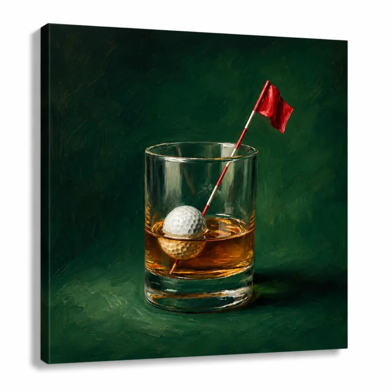 Whisky And Golf Sports Wall Art