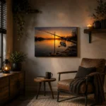 Fishing wall art print
