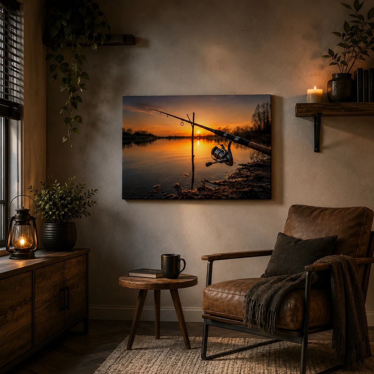 Fishing wall art print