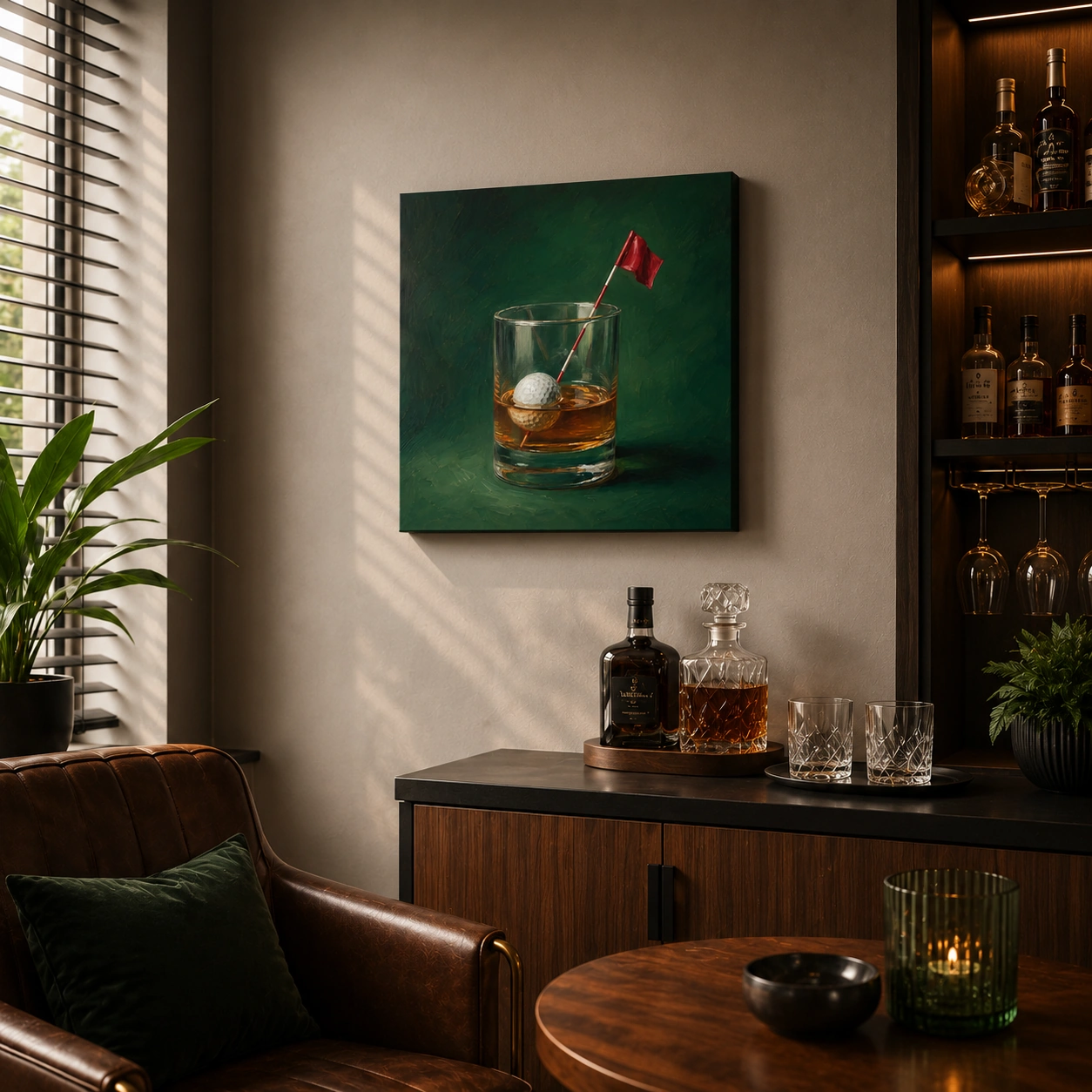 Whisky And Golf Sports Wall Art