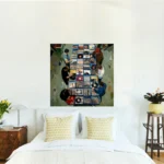 Retro Vinyl Record Store Canvas