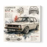 Volkswagen Golf Mk1 wall art
